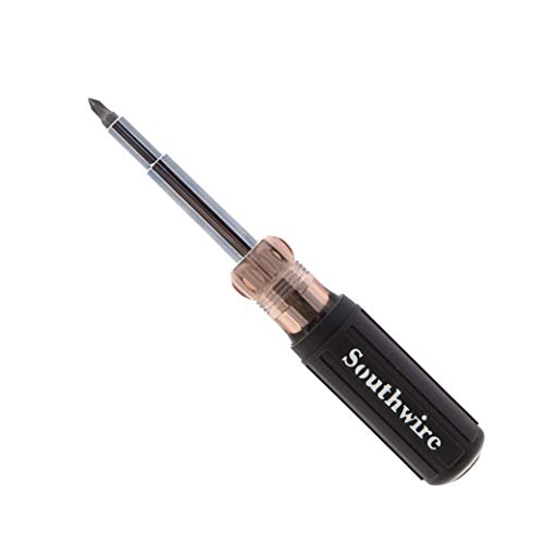 Southwire Tools  Equipment 59723940 12In1 MultiBit Screwdriver Interchangeable Bits Comfort Grip Handle hex 14 516 38 Phillips 123 slotted SL45SL68sl810 and square 12