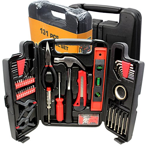 BEST Choose New Large Tool Set Household Garage Mechanics 131 pc All Purpose Hand Tools Kit Case