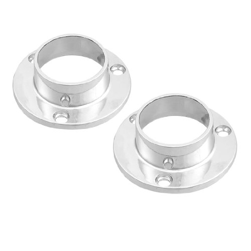 uxcellÂ Screws Fixing Metal 25mm Dia Clothes Pipe Rod Lever Bracket Support Pair