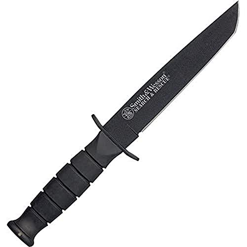 Smith  Wesson Search and Rescue CKSURT 105in SS Fixed Blade Knife with 6in Tanto Blade and Aluminum Handle for Outdoor Tactical Survival and EDC